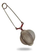 Filtro Infusor Colador De Te Hebra Tipo Pinza Acero Inoxidab Plateado