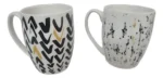 Combo X3 Taza Cafe Te Jarro Mug Cerámica 350cc Diseños Color Estampado Surtido - Imagen 2