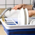 Secaplatos Piu Silicona Plegable Blanco Gris 10 Platos Con Cubiertero Blanco Con Gris - Imagen 10