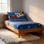 Juego Sábanas Infantil 3 Piezas Twin Size 90x190x30cm 1 1/2 Azul Car