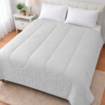 Acolchado Blanco Eleven Basic Reversible Liso 1 1/2 Plaza Blanco