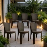 Sillas Pinot X6 Plastica Simil Ratan Reforzada Apilable - Imagen 9