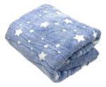Manta Frazada Luminosa Soft Brilla En Oscuridad 1 1/2 Plaza Color Estrellas Diseño De La Tela Estampado - Imagen 2