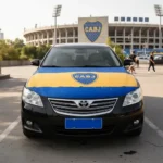 Funda Para Auto Cubre Capot Futbol Boca Juniors Elastica - Imagen 2