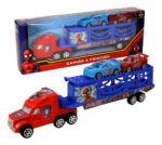 Juguete Camion A Friccion 37cm Spiderman 2 Autos Babymovil Spiderman Azul