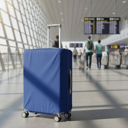 Funda Cubre Carry On Valija  Equipaje Viaje S 51x40x20cm Azul