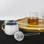 Filtro Infusor Colador De Te Hebra Tipo Pinza Acero Inoxidab Plateado - Imagen 4