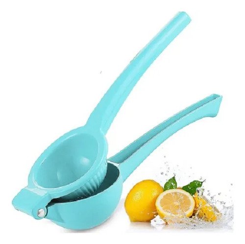 Exprimidor Pinza Metálico Profesional Limón Lima Ms Color Agua
