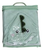 Bata Baño Toalla Infantil Con Capucha Mini Zoo Ultra Soft T8 Cocodrilo Verde 8 - Imagen 3