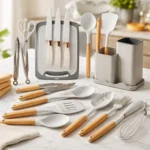 Juego De Utensilios De Silicona Mango Madera X 19 Piezas - Imagen 6