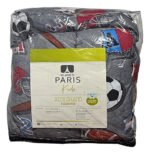 Set Acolchado Almohada Estampado 1 1/2 Plaza Infantil Paris Pelotas - Imagen 2