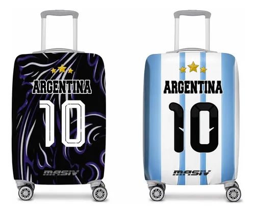 Funda Cubre Valija Carry On Calidad Premium Afa Argentina Celeste Argentina