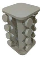 Especieros Giratorio Condimentero Especias X16 Frascos Color Beige - Imagen 2