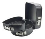 Pack X3 Moldes Torta Desmontable Teflón Antihaderente Formas Negro - Imagen 3