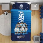 Juego Sabana Infantil Futbol 1 1/2 Pza Argentina River Boca Color Afa 14 Diseño De La Tela Estampado - Imagen 2