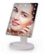 Espejo De Maquillaje Con 22  Luces Led Carga Con Usb Ms Blanco