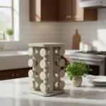 Especieros Giratorio Condimentero Especias X16 Frascos Color Beige - Imagen 3