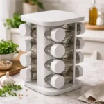 Especieros Giratorio Condimentero Especias X16 Frascos Color Blanco