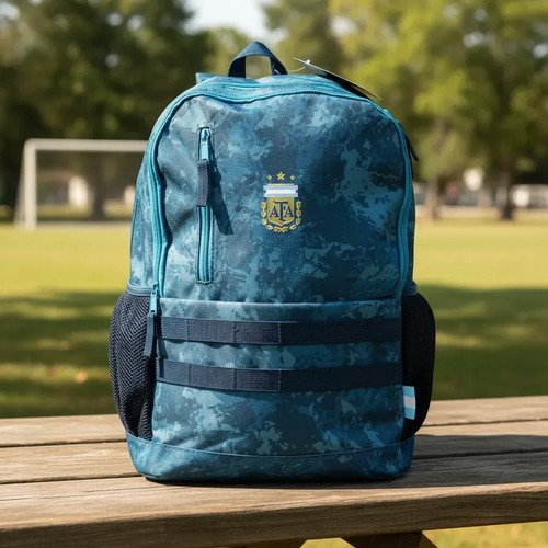 Mochila Escolar Deportiva Argentina Afa Boca River Babymovil Diseño De La Tela Camuflado