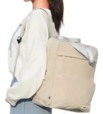 Mochila Ultraliviana Plegable Viaje 20l Bolsillos Grandes Color Negro Diseño De La Tela Liso - Imagen 4