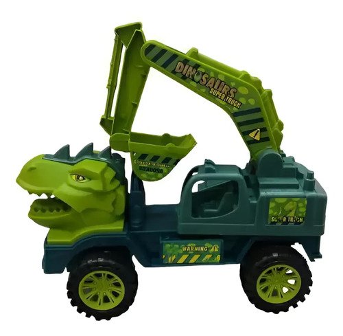 Juguete Camion Dinosaurio De Contruccion A Friccion 24cm Color Pala Personaje Tiranosaurio
