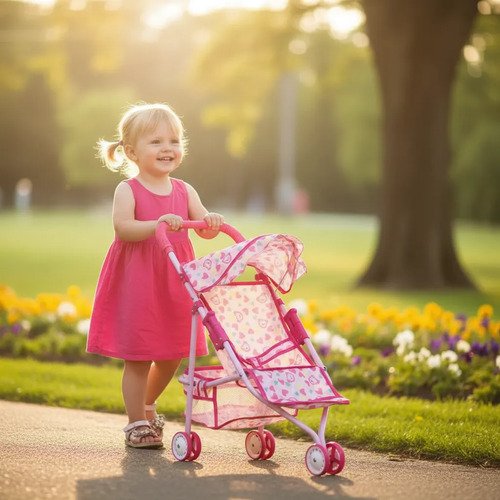 Juguete Nena Coche Muñecas Bebe Bebotes 4971 Love Babymovil