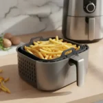 Molde Silicona Cuadrado Freidora Aire Airfryer Antiadherente Gris Negro - Imagen 3