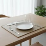Set X 6 Individuales De Mesa Simil Cuero Impermeable Premium Color Marrón Lisa - Imagen 3