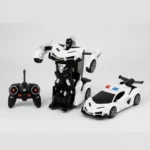 Auto Policía Zaki Transformer 1:12 Blanco Rc - Imagen 4