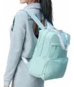 Mochila Ultraliviana Plegable Viaje 20l Bolsillos Grandes Color Negro Diseño De La Tela Liso - Imagen 5
