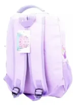 Mochila Escolar Colegio Nena Con Cartuchera Unicornio Color Lila Diseño De La Tela Estampado Unicornio - Imagen 4