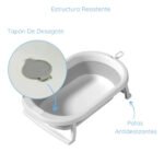 Bañera Baño Bebe Plegable Priori 68x41 Cm Antideslizante - Imagen 7