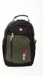 Mochila Antirrobo Porta Notebook Reforzada Urbana Viaje Color Verde Diseño De La Tela Liso