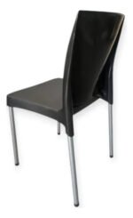 Silla Multiuso Nova Moderna De Polipropileno Patas De Caño Liso Negro - Imagen 2