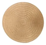 Pack X 6 Individuales De Mesa Deco Redondos Rusticos 38cm Color Marrón Lisa - Imagen 2
