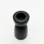 Set X 2 Candelabros Porta Velas Ceramica Moderno Deco Mini Negro - Imagen 3