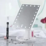 Espejo De Maquillaje Con 22  Luces Led Carga Con Usb Ms Blanco - Imagen 2