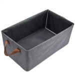 Canasto Organizador Ropa Almacenamiento Plegable Color Gris