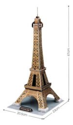 Puzzle 3d De La Torre Eiffel Juego Mesa Rompecabeza 35pzas - Imagen 2