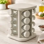 Especieros Giratorio Condimentero Especias X16 Frascos Color Beige