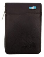 Tarjetero Billetera Hombre 12 Tarjetas Con Cierre Pratys Color Negro Diseño De La Tela Bst-08011