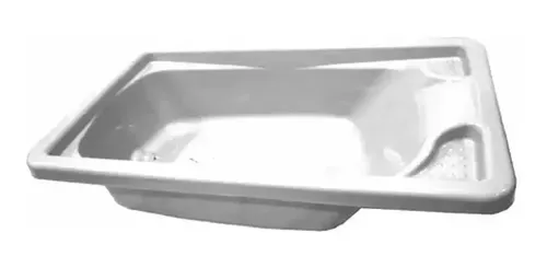 Bañera Bañadera Con Tapon Bebe 30 Litros Catre Babies Co Color Blanco Lisa