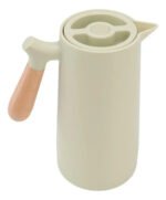 Jarra Termo 1lt Con Manija De Madera Pico Vertedor Color Mango Redondo Verde - Imagen 2