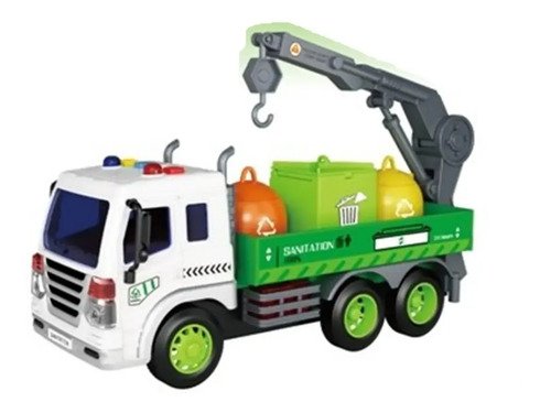 Juguete Camion Bombero Construccion Arenero 25cm Luz Sonido Color Recolector