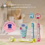 Cepillo De Dientes Infantil Chicco Rosa - Imagen 8