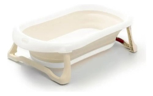 Bañera Bañadera Plegable Bebe Compacta Cici Babymovil Color Beige Lisa