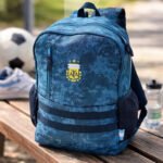 Mochila Escolar Deportiva Argentina Afa Boca River Babymovil Diseño De La Tela Camuflado - Imagen 3