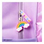Mochila Escolar Colegio Nena Con Cartuchera Unicornio Color Lila Diseño De La Tela Estampado Unicornio - Imagen 6