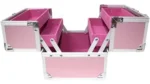 Maletin Maquillaje Profesional Cosmeticos Pinceles Color Rosa - Imagen 4