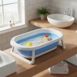 Bañera Baño Bebe Plegable Priori 68x41 Cm Antideslizante - Imagen 2